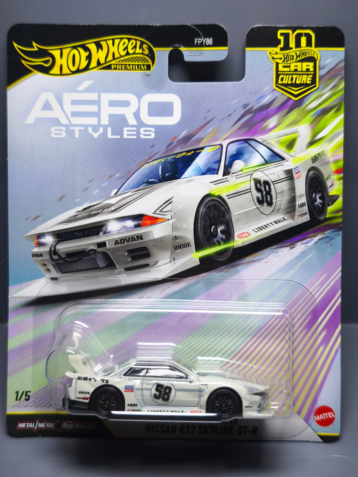 Hot Wheels Aéro Style LB Kaido Works Nissan R32 Skyline GT-R (NG27)