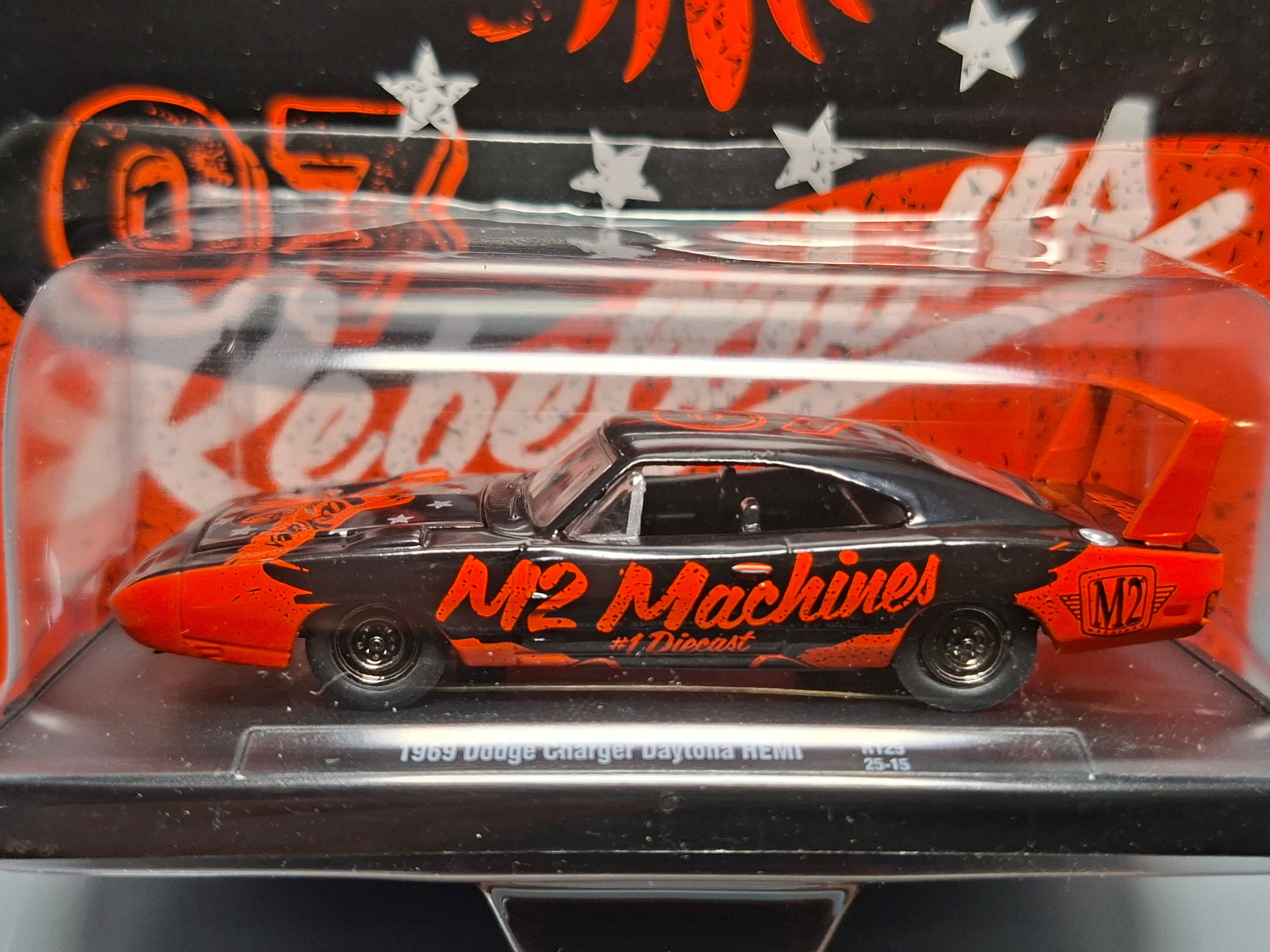 M2 Machines 2025 auto drivers R129 1969 Dodge Charger Daytona (NG52)