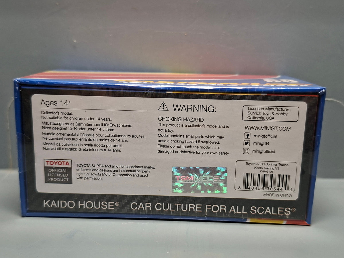Mini GT Kaido House Toyota AE86 Sprinter Trueno n° 196 (NP38)