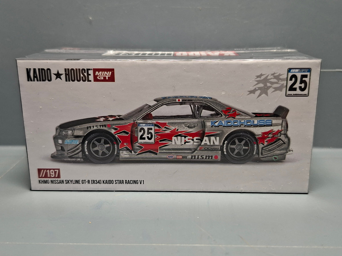 Mini GT Kaido House Nissan Skyline GT-R (R34)  n° 197 (NP38)