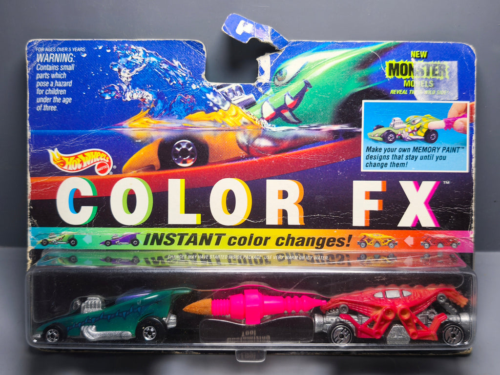 Hot Wheels 1995 color FX monster  Swarmula 1 & double demon  (CT10)
