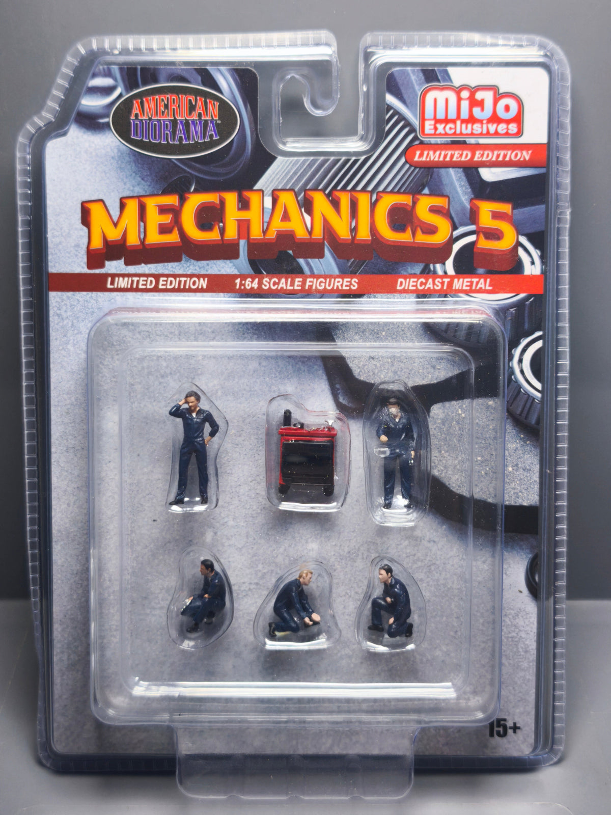 American Diorama 1/64 Mechanics 5 Figure Set (NG02)