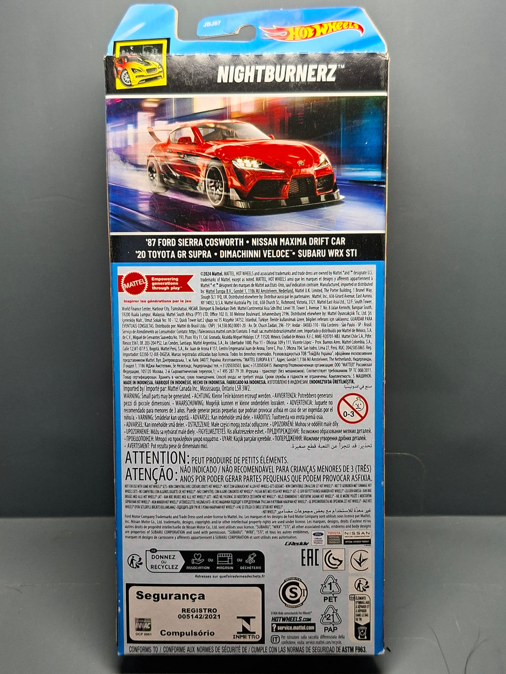 Hot Wheels 2025 multipack nightburnerz Ford Nissan Subaru Toyota  (CT04)