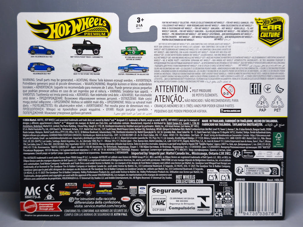 Hot Wheels Premium 2-pack BTTF time machine 1987 Toyota Pickup (Cart)