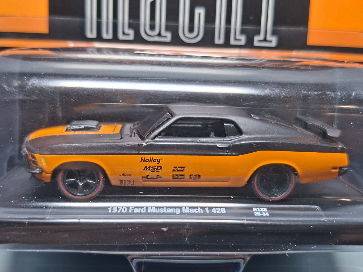 M2 Machines 2025 auto drivers R133 1970 Ford Mustang Mach 1 428 (NG10)