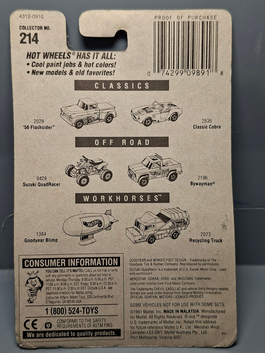 Hot Wheels Swingfire version 7SP 1994-214 (NP19)