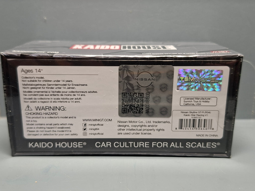 Mini GT Kaido House Nissan Skyline GT-R (R34)  n° 197 (NP38)