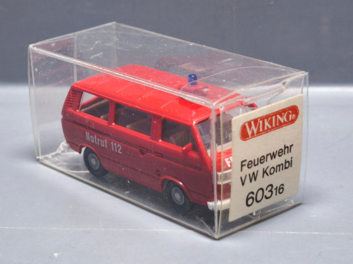 Wiking 1/87 Volkswagen T3 feuerwher notruf 112 (A34)