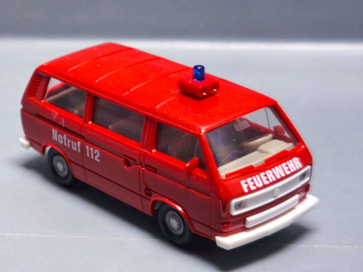 Wiking 1/87 Volkswagen T3 feuerwher notruf 112 (A34)