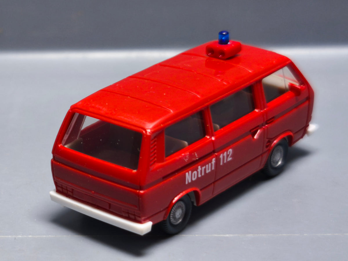 Wiking 1/87 Volkswagen T3 feuerwher notruf 112 (A34)
