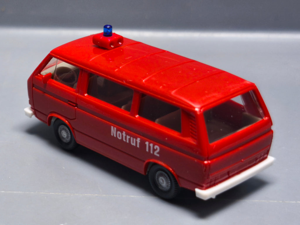 Wiking 1/87 Volkswagen T3 feuerwher notruf 112 (A34)
