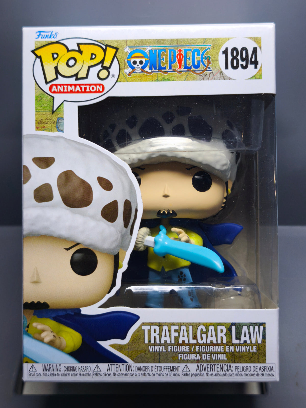 Funko Pop!  One Piece Pop Animation N° 1894 Trafalgar Law avec Blue Anes   (F51)