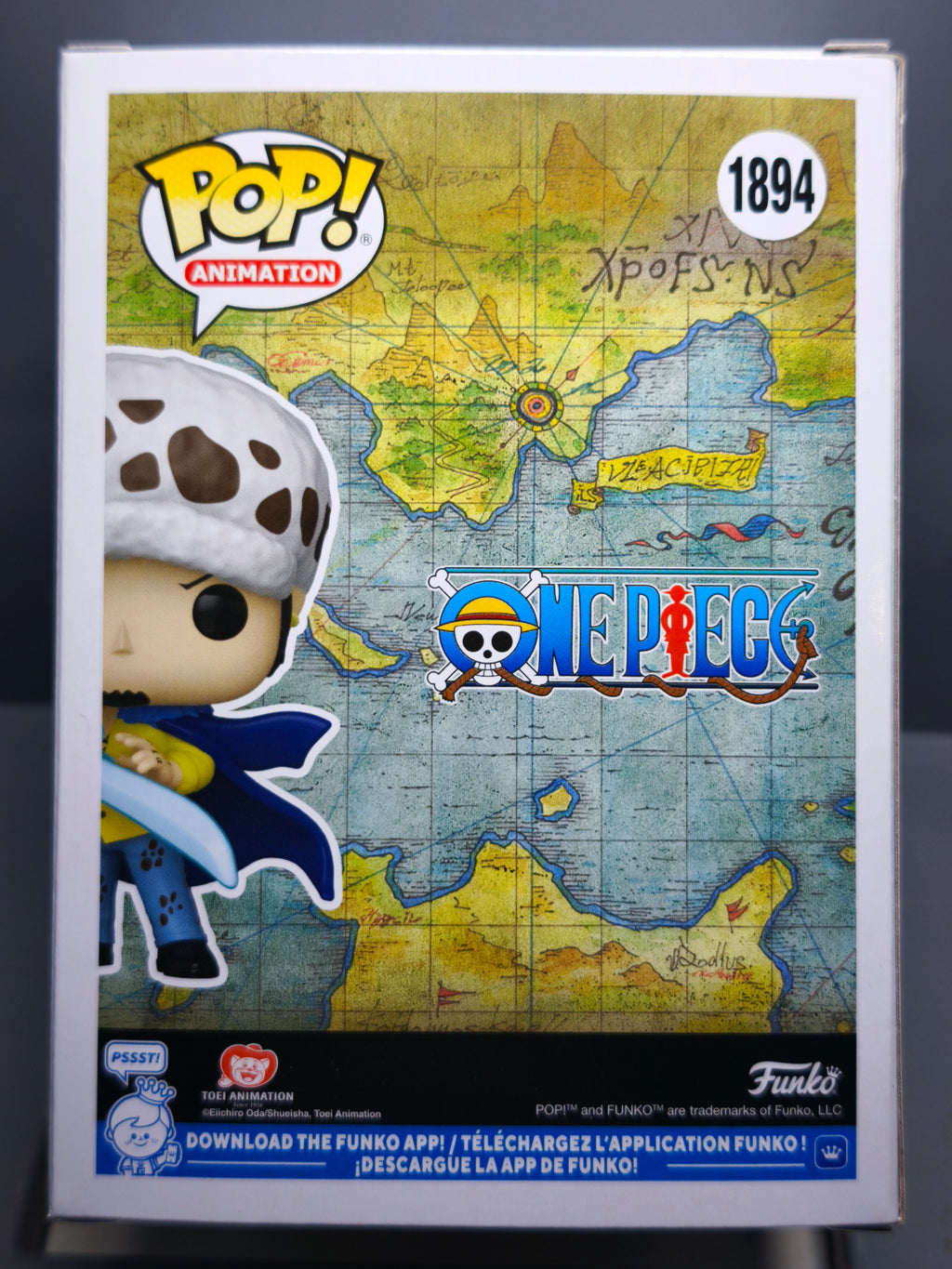 Funko Pop!  One Piece Pop Animation N° 1894 Trafalgar Law avec Blue Anes   (F51)