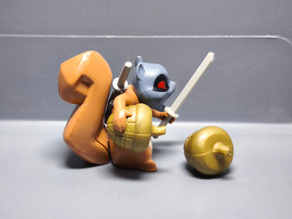 Marvel Bandai figurine Deadpool Chimichanga surprise gris écureuil