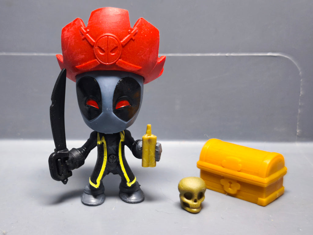 Marvel Bandai figurine Deadpool Chimichanga surprise gris pirate
