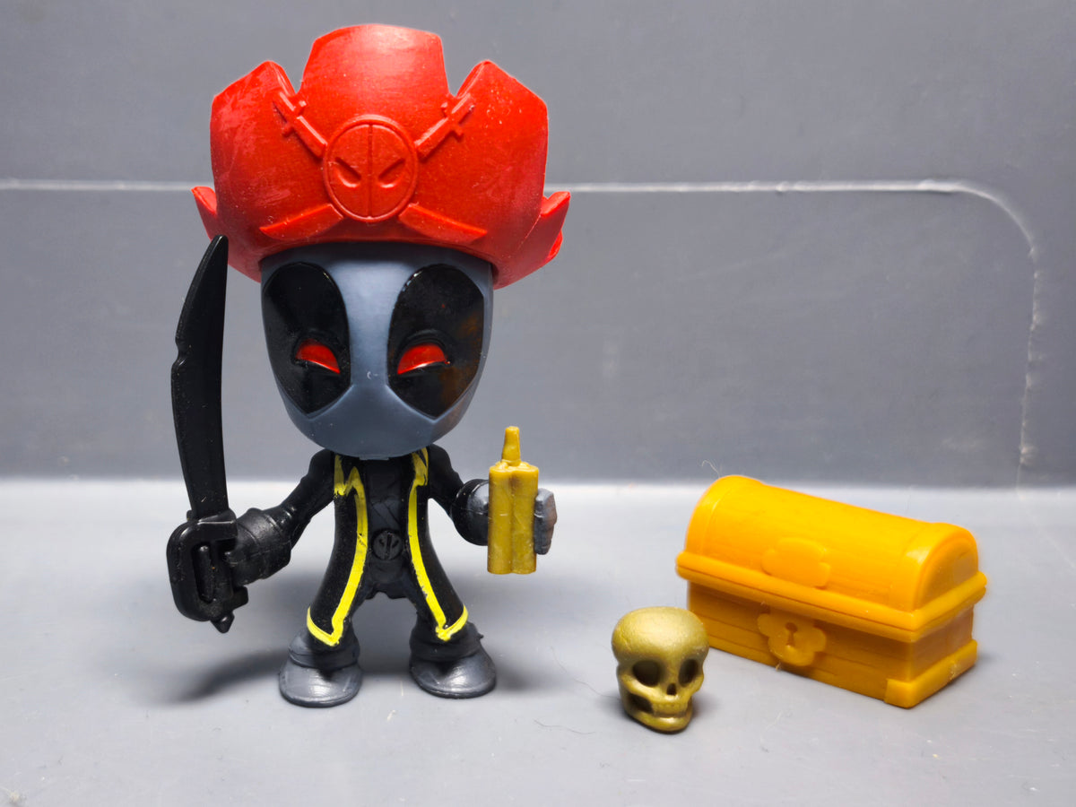 Marvel Bandai figurine Deadpool Chimichanga surprise gris pirate