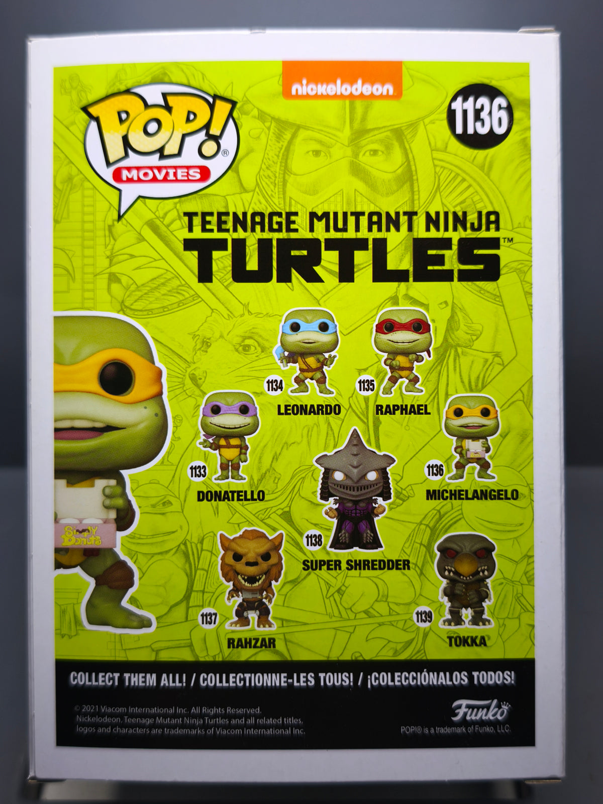 Funko Pop! Nickelodeon teenage mutant Ninja Turtles Michelangelo #1136 (F19)