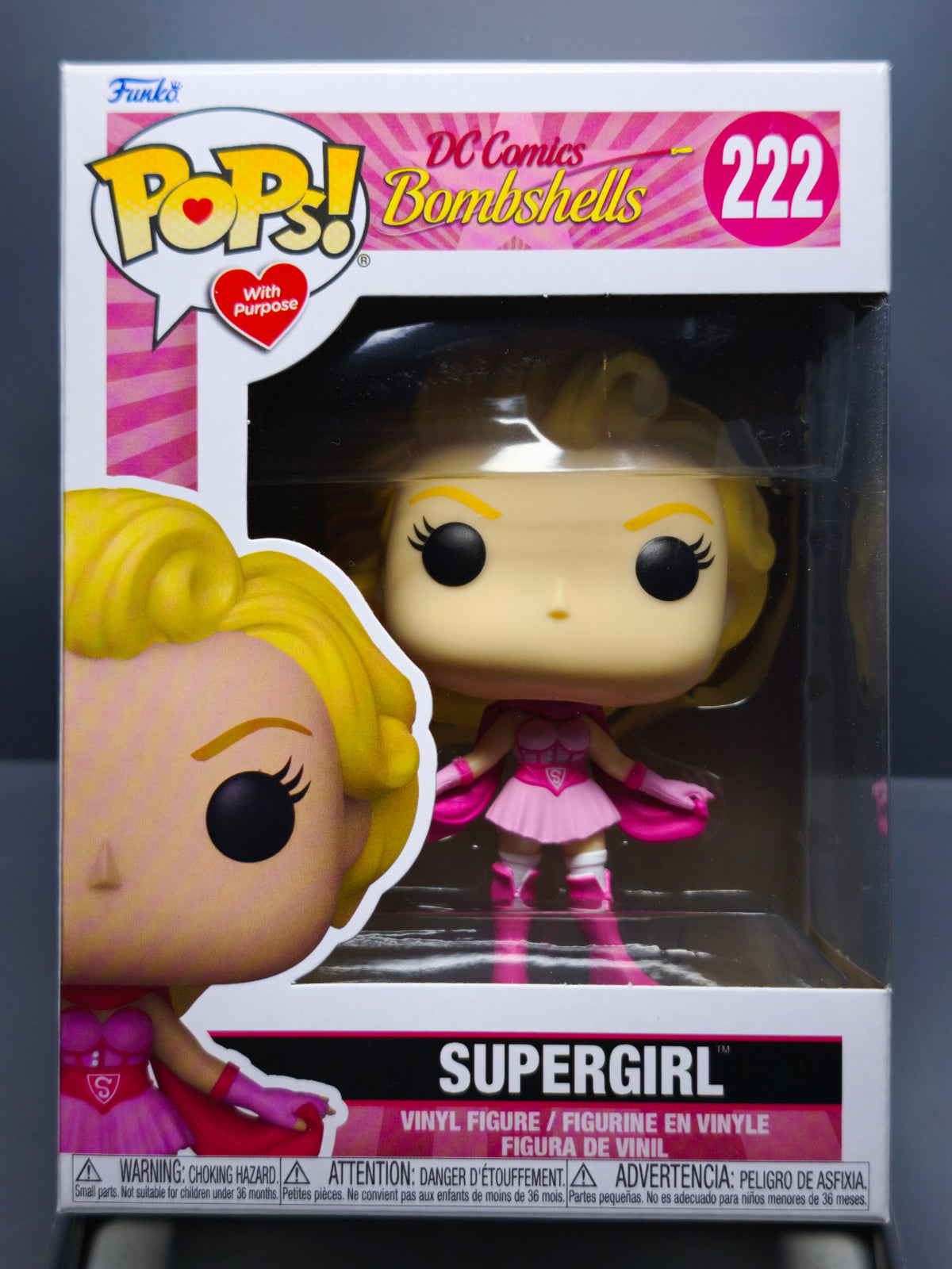 Funko Pop! DC Comics Bombshells SuperGirl Edition Cancer du sein #222 (FU01)