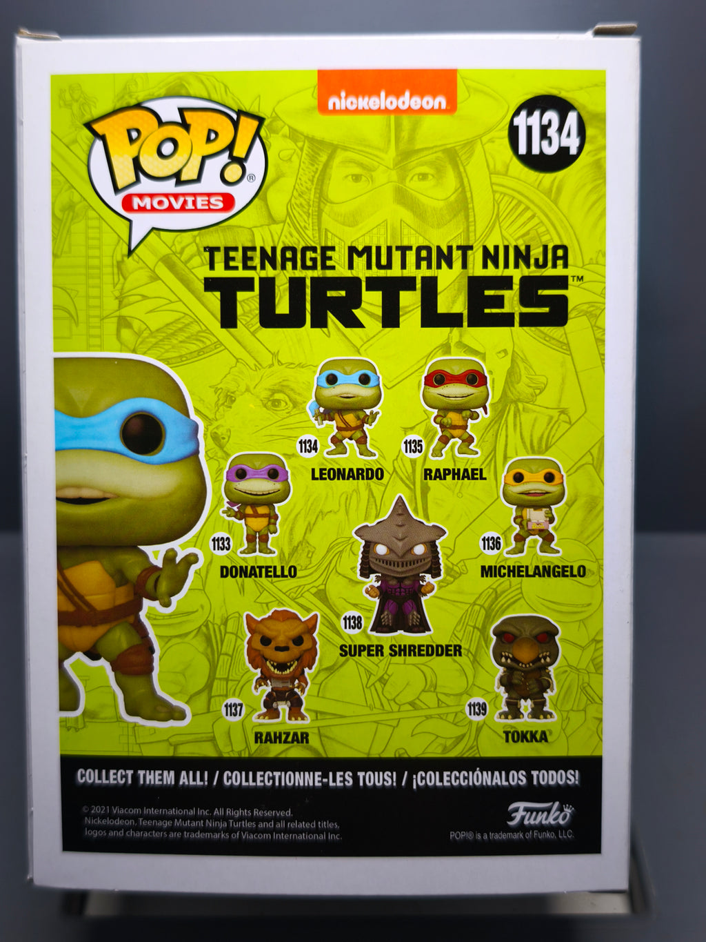 Funko Pop! Nickelodeon teenage mutant Ninja Turtles Leonardo #1134 (F43)