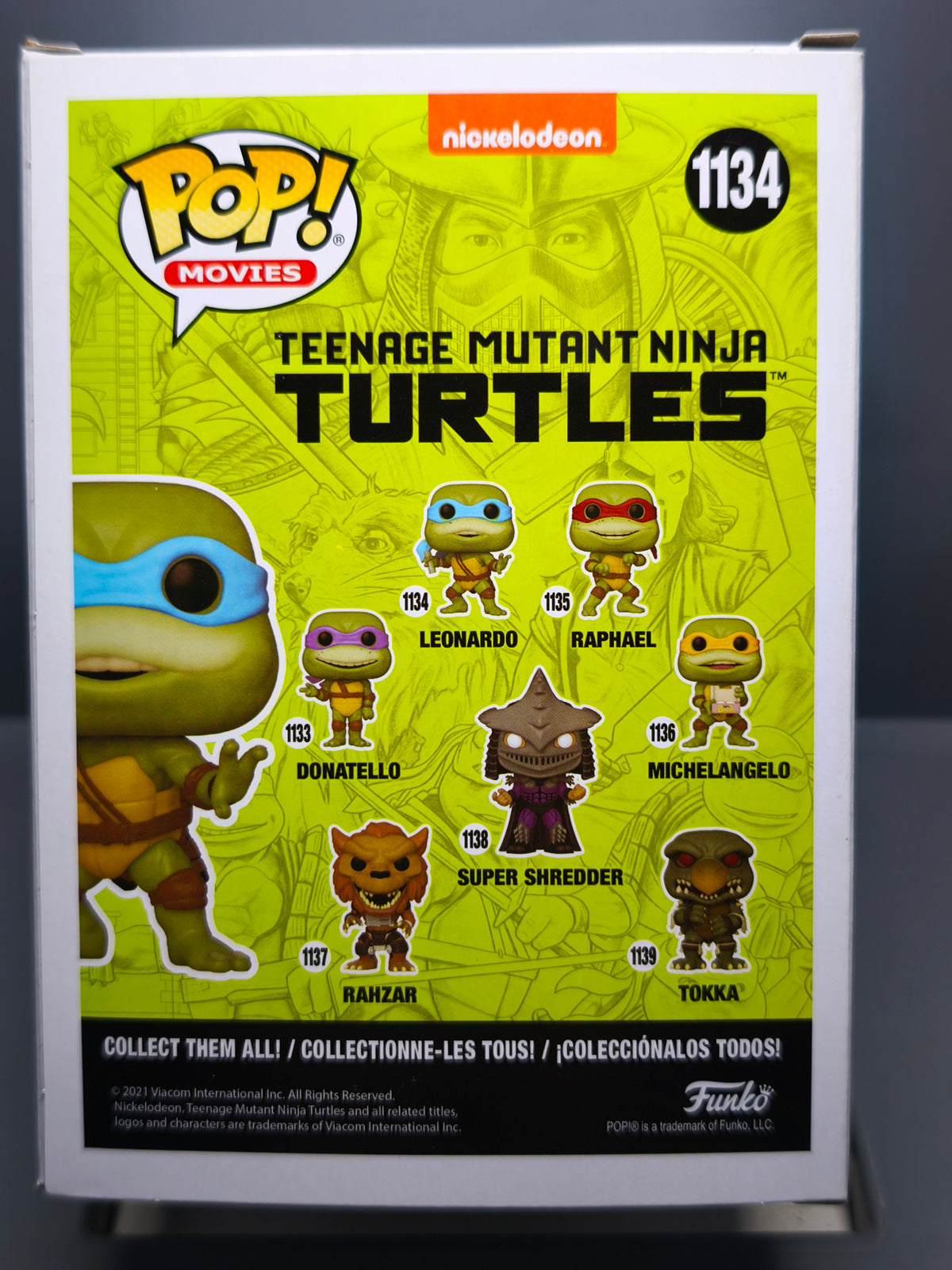 Funko Pop! Nickelodeon teenage mutant Ninja Turtles Leonardo #1134 (F43)
