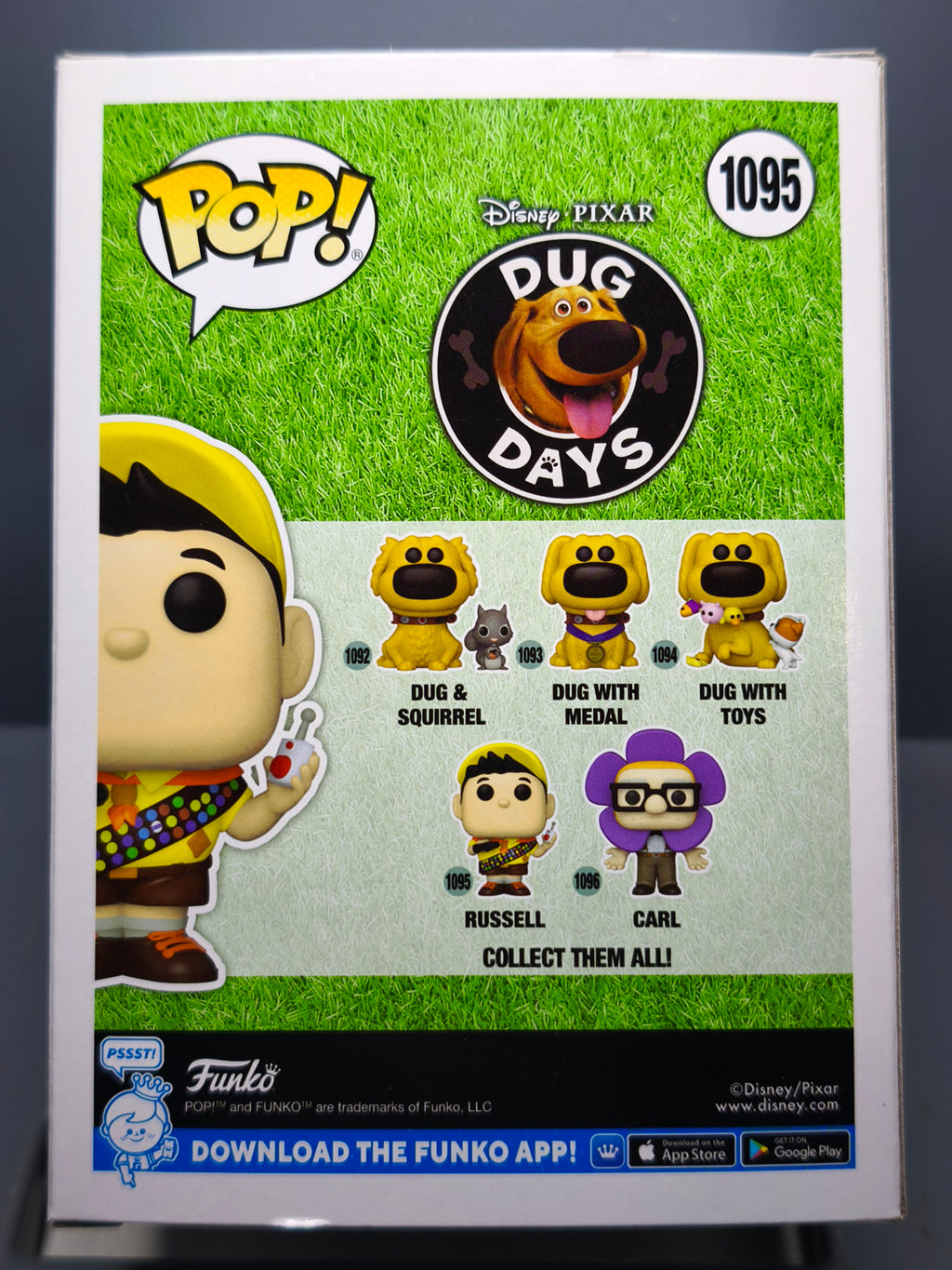 Funko Pop! Disney Pixar DUG DAYS #1095 Russell (F34)