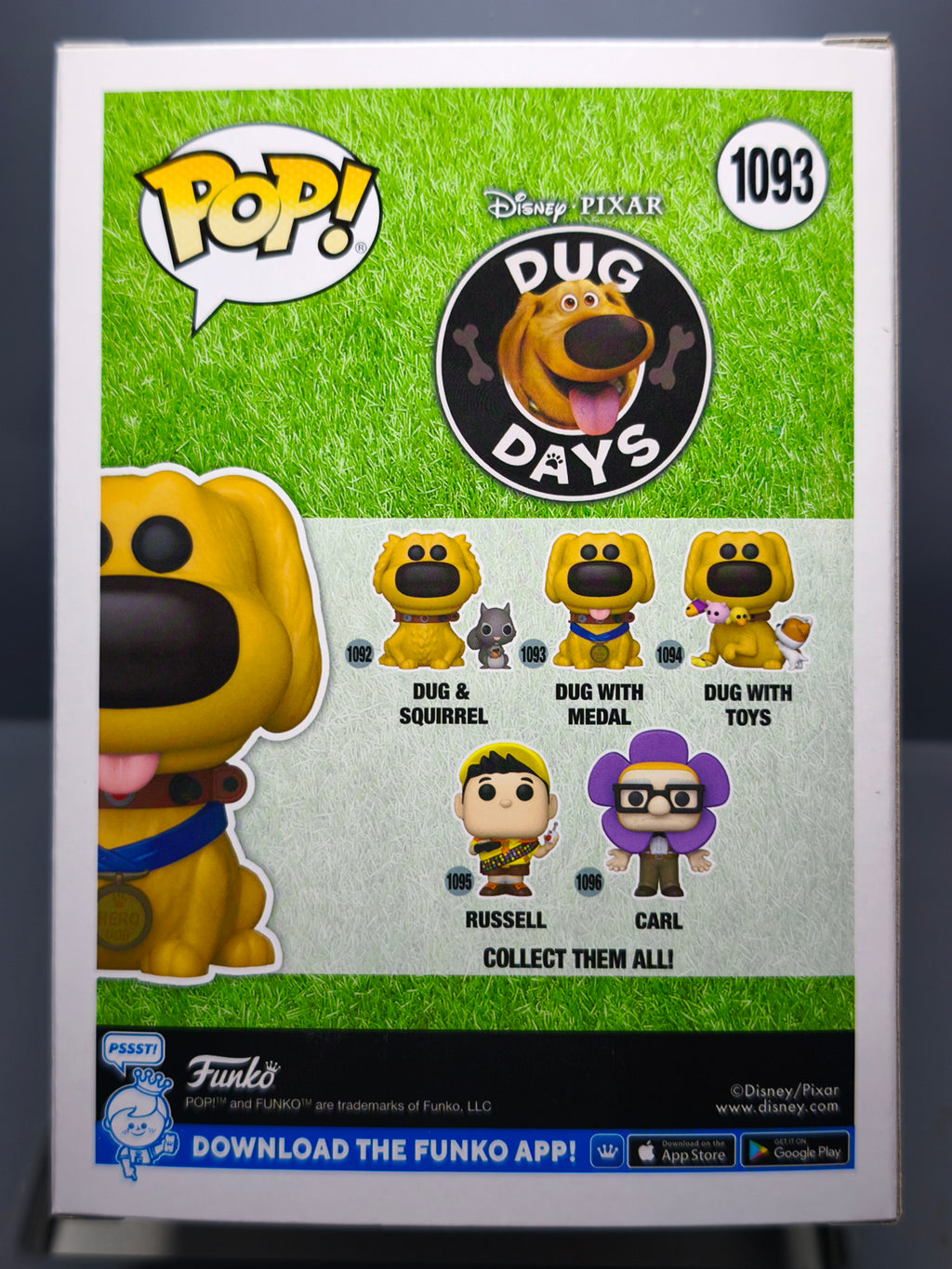 Funko Pop! Disney Pixar DUG DAYS #1093 Dug with medal (F34)