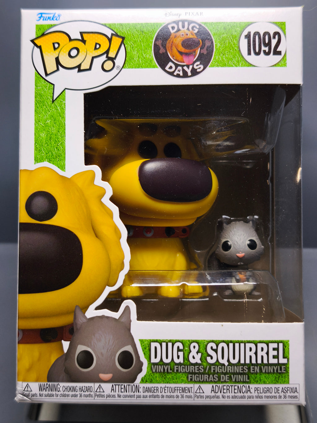 Funko Pop! Disney Pixar DUG DAYS #1092 Dug & squirrel (F34)