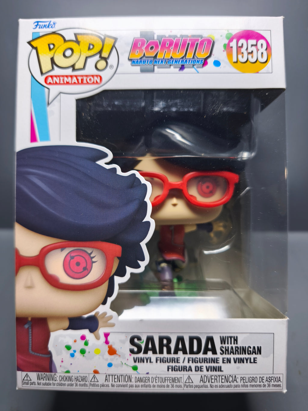 Funko Pop! BORUTO  Animation N° 1358 Sarada avec Sharingan (F19)