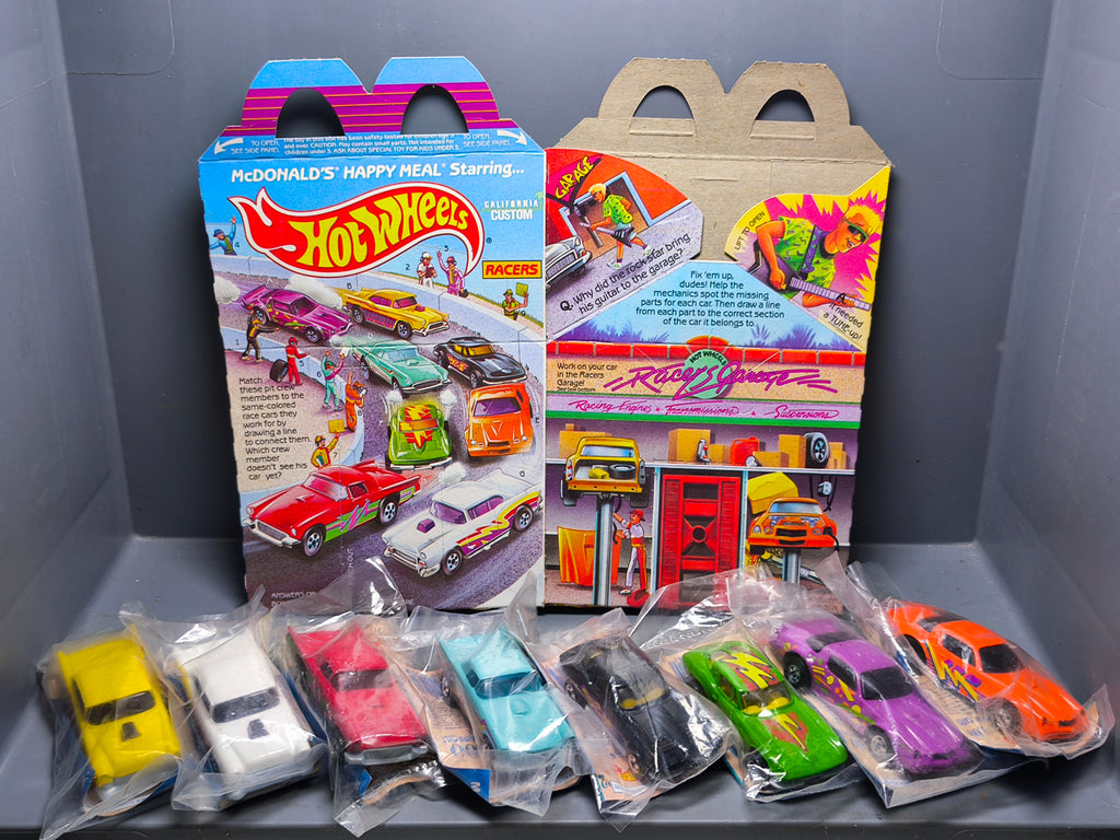 Hot Wheels Lot 1991 mcdonald California Custom  lot de 8 voitures (Cart)