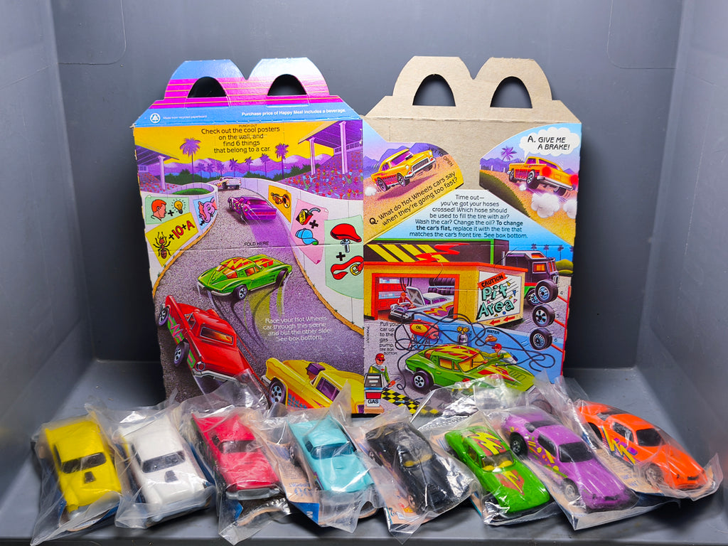 Hot Wheels Lot 1991 mcdonald California Custom  lot de 8 voitures (Cart)