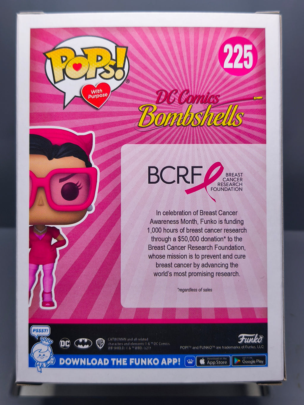 Funko Pop! DC Comics Bombshells Catwoman Edition Cancer du sein #225 (F20)