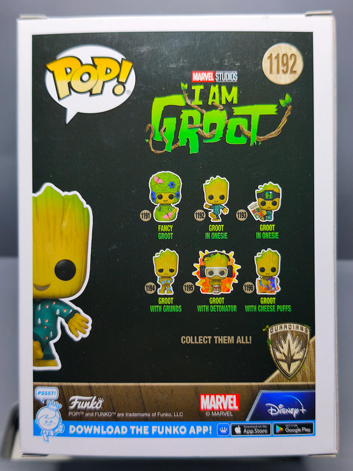 Funko Pop! I AM GROOT N° 1192 Groot PJs (Dancing) (F12)