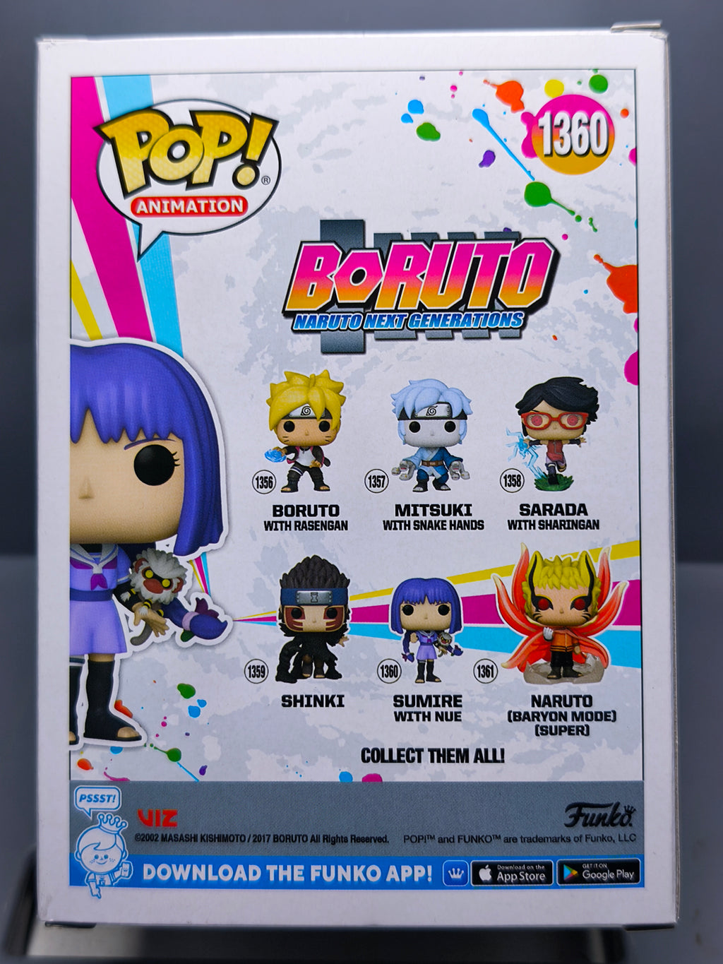 Funko Pop! BORUTO POP Animation N° 1360 Sumire avec Nue (F39)