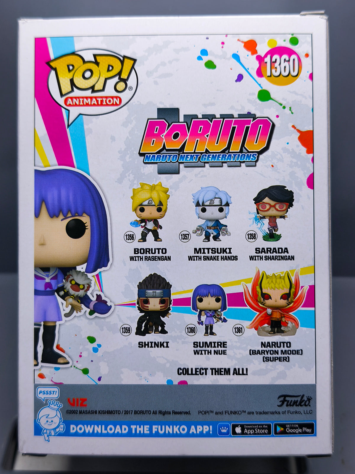 Funko Pop! BORUTO POP Animation N° 1360 Sumire avec Nue (F39)