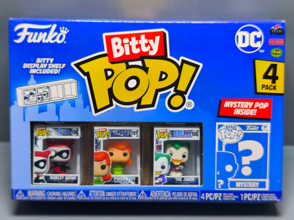 Funko Bitty Pop! 2.5cm DC  Bitty Pop  Pack Harley Quinn Poison Ivy Joker (CP03)