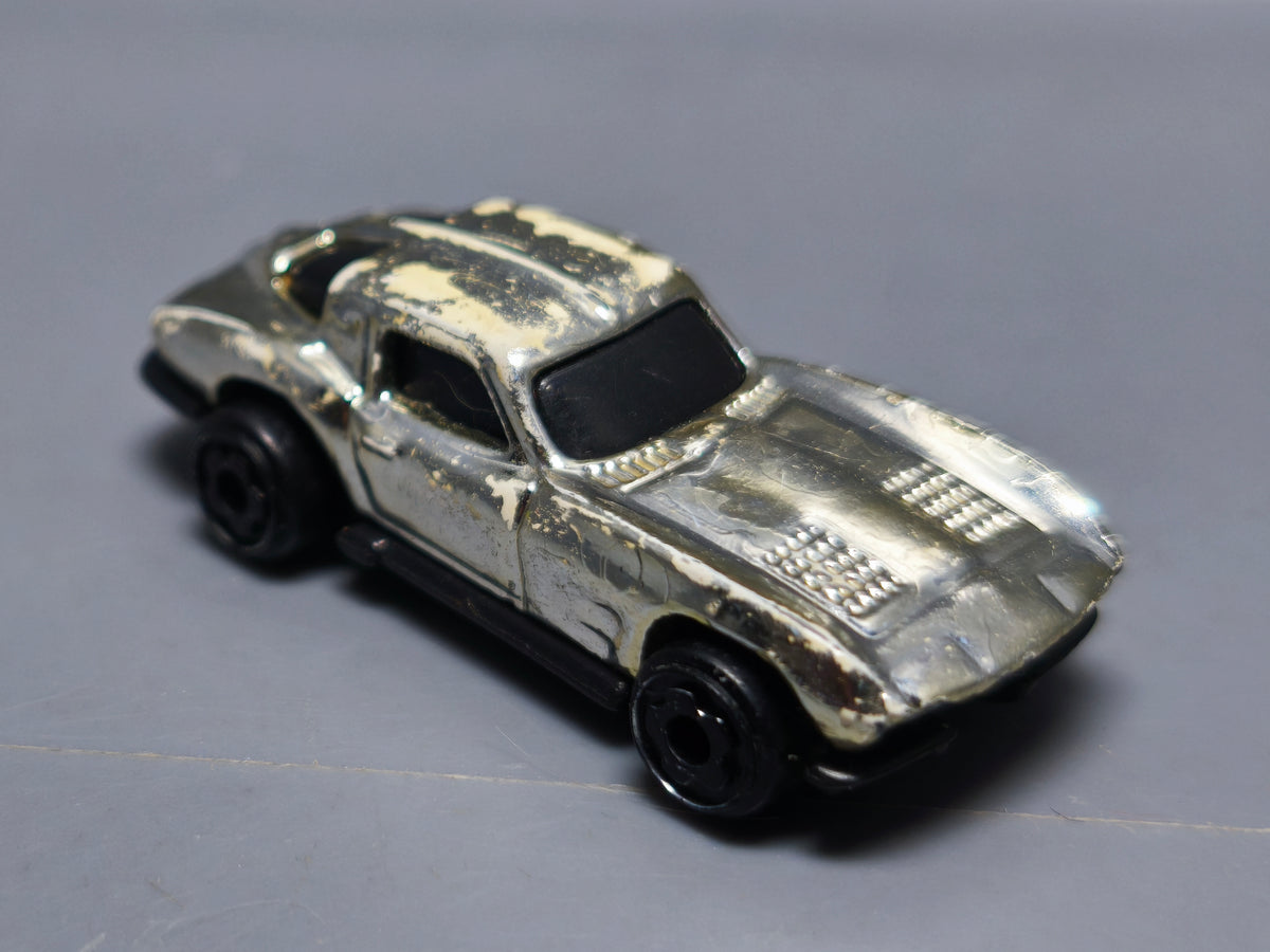 Hot wheels Mini chromes racers 63 corvette Split window     (A03)