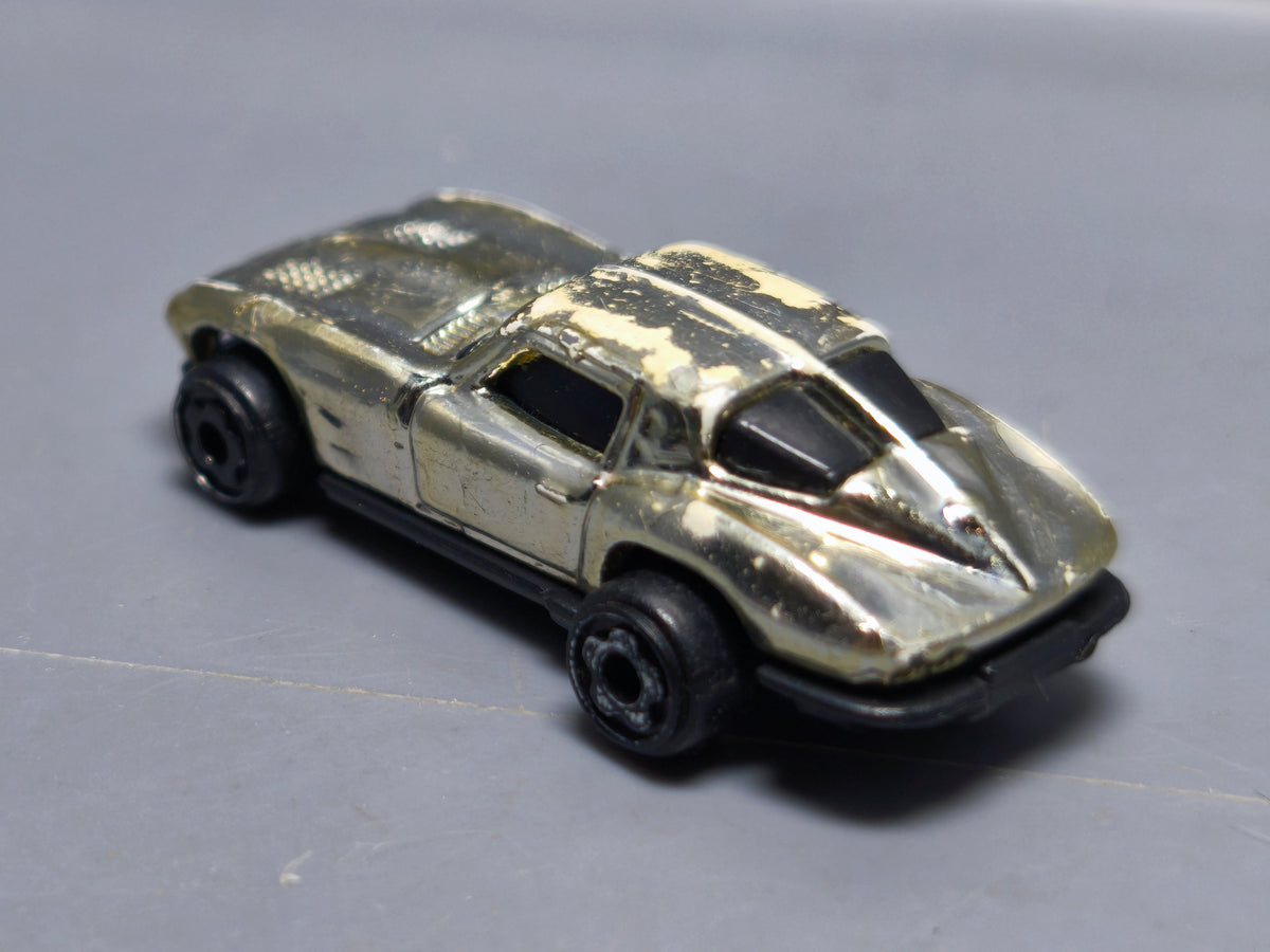 Hot wheels Mini chromes racers 63 corvette Split window     (A03)