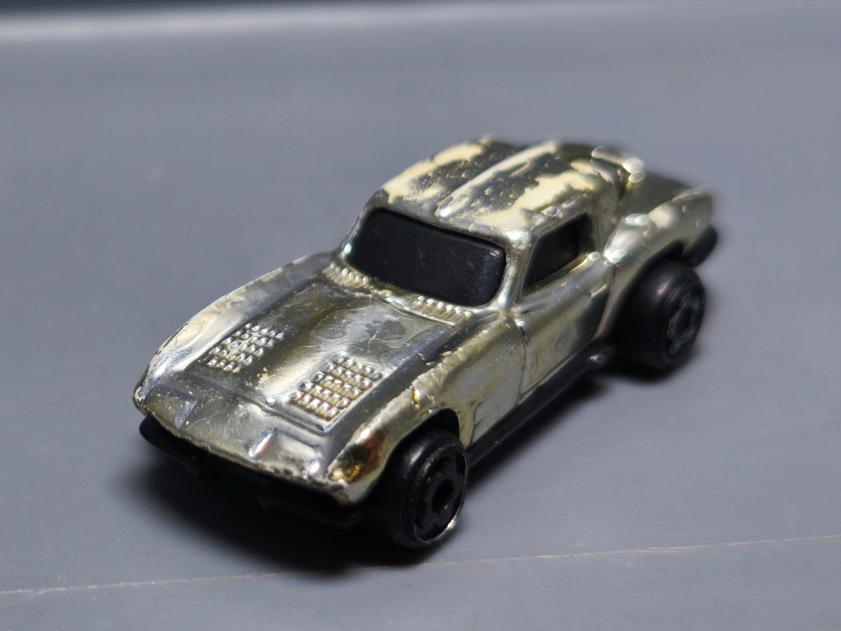 Hot wheels Mini chromes racers 63 corvette Split window     (A03)