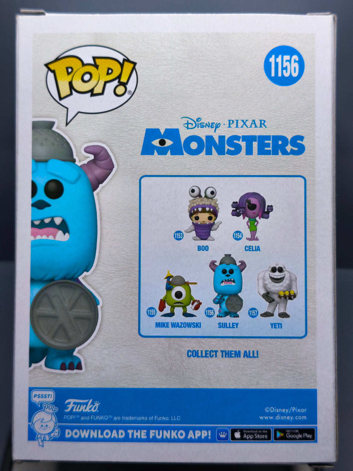 Funko Pop! MONSTERS INC 20TH 1156 Sulley (F38)