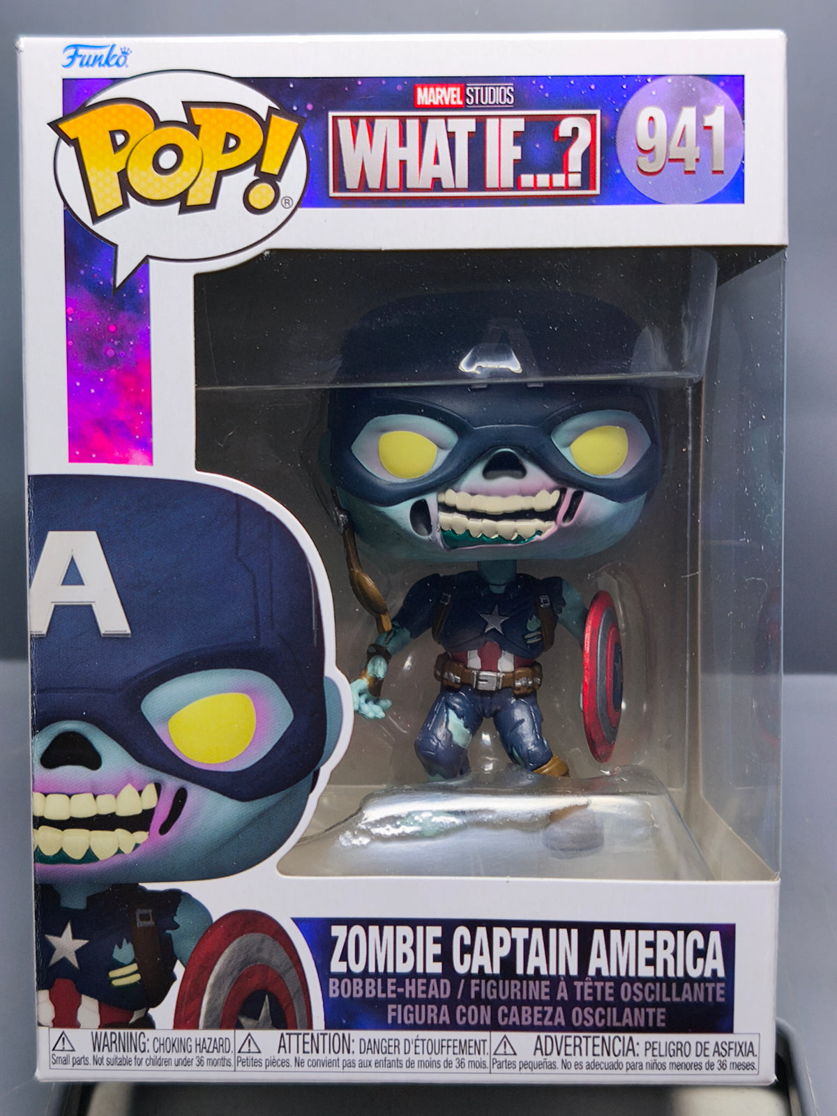 Funko Pop! MARVEL WHAT IF 941 Zombie Captain America (F42)
