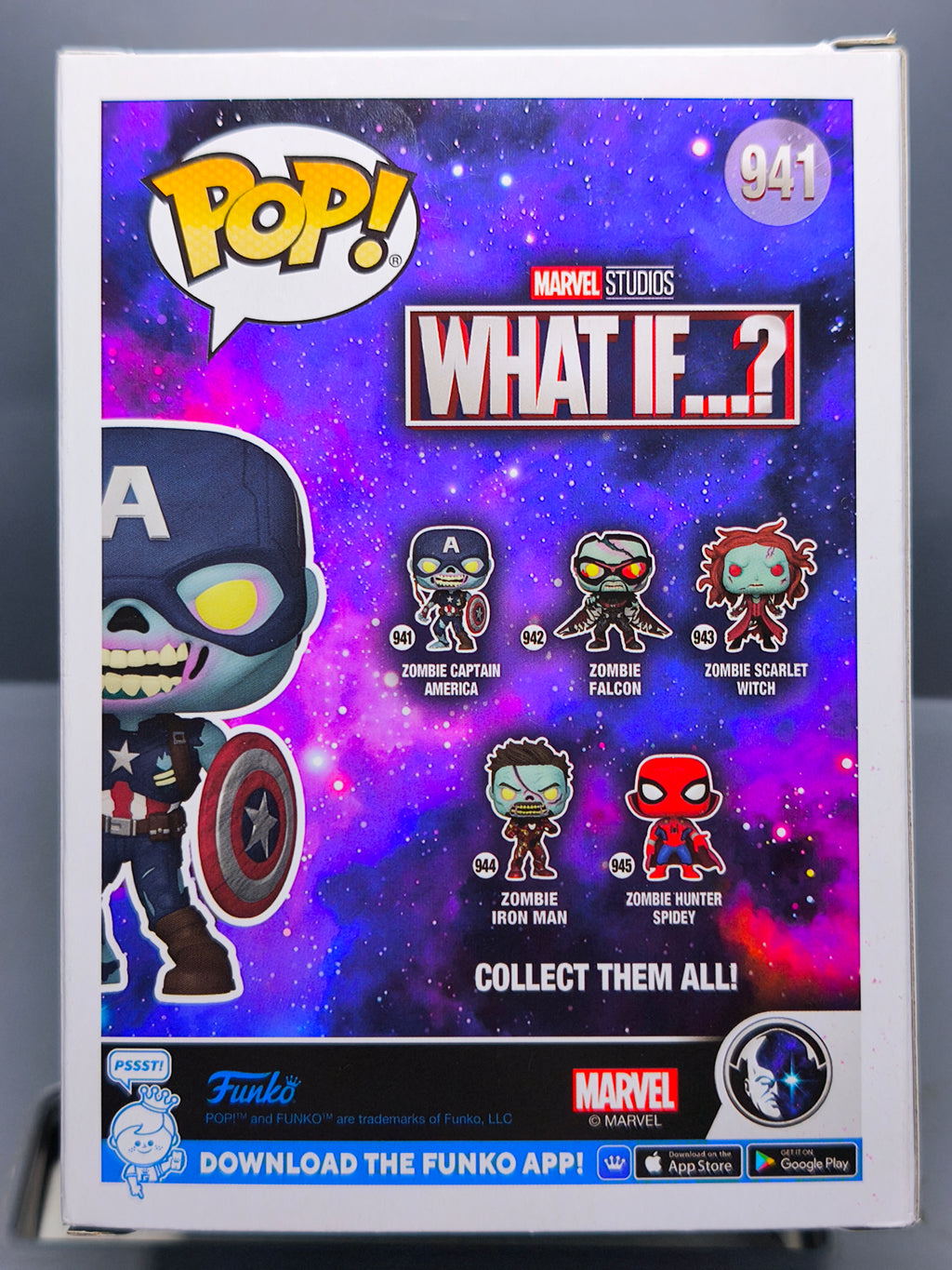 Funko Pop! MARVEL WHAT IF 941 Zombie Captain America (F42)