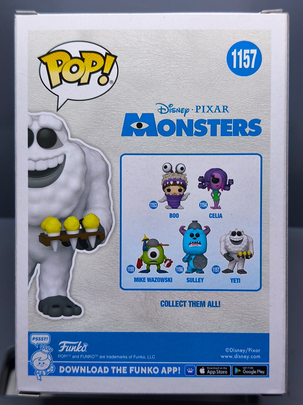 Funko Pop! MONSTERS INC 20TH 1157 Yeti (F42)