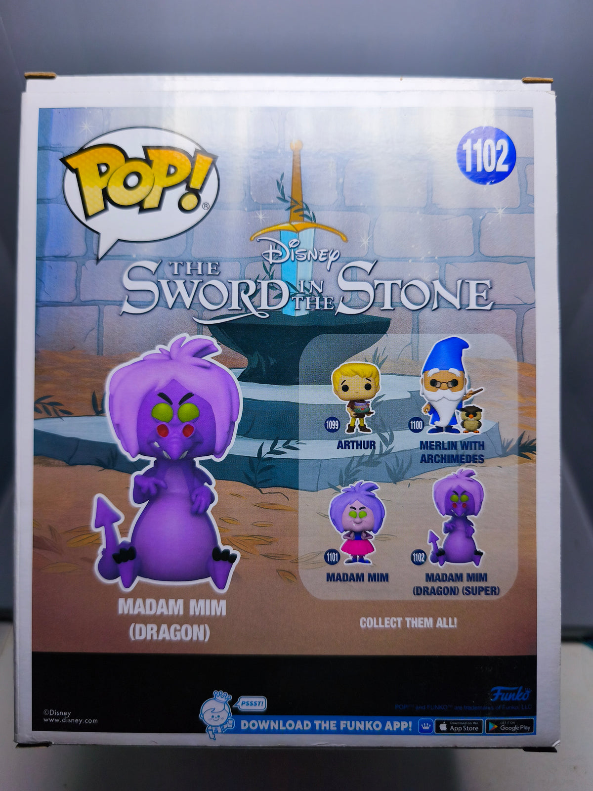 Funko Pop! 6 SWORD IN THE STONE 1102 Mim as Dragon (ET)