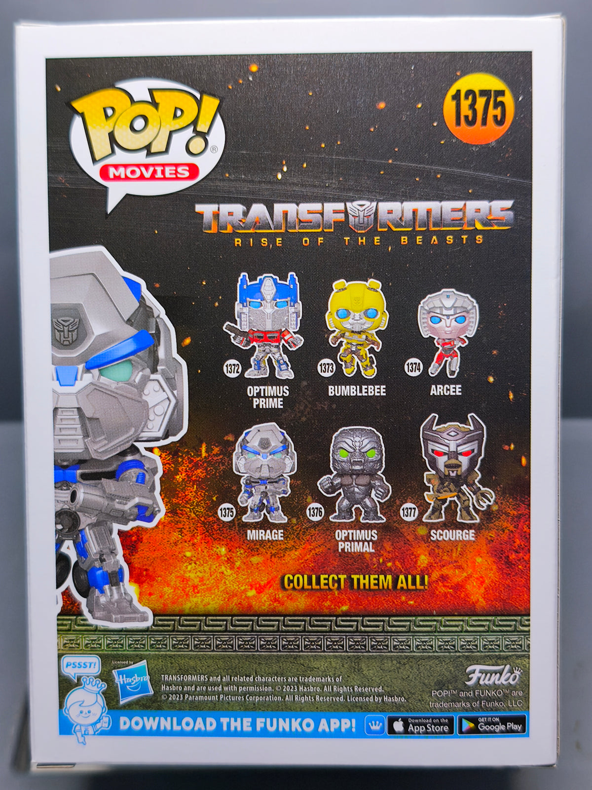 Funko Pop!  TRANSFORMERS POP Movies N° 1375 Mirage  (F37)