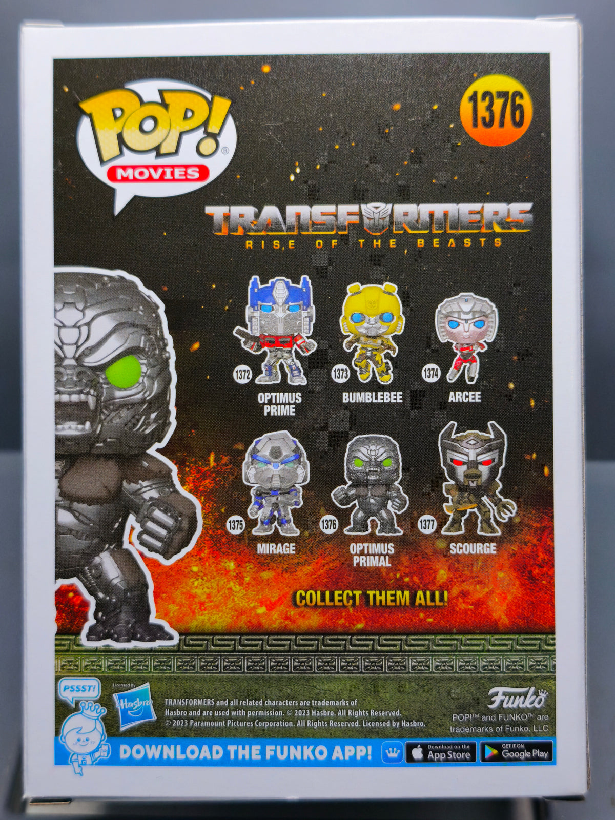 Funko Pop!  TRANSFORMERS POP Movies N° 1376 Optimus Primal (NG113)
