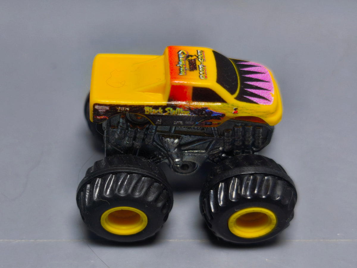 Hot Wheels Monster Jam Mighty Minis Black Stallion Mini Monster Truck Diecast (A01)