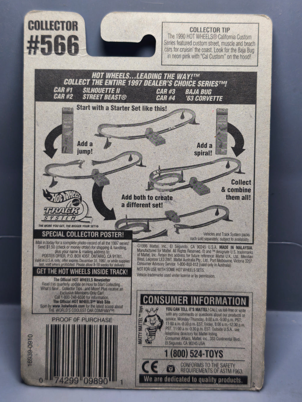 Hot Wheels Street Beast 1997-566 version 5DOT (DV013)