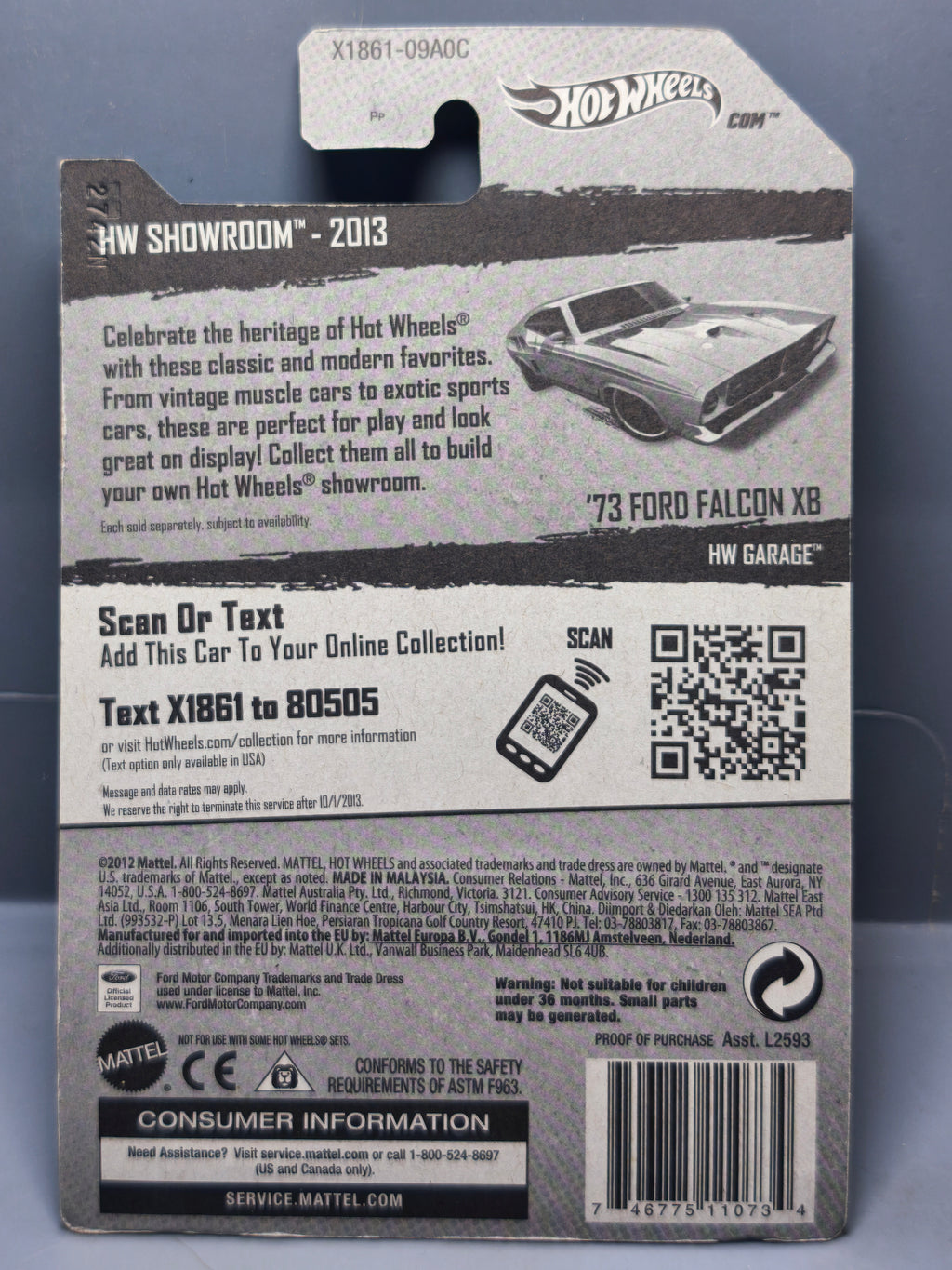 Hot Wheels '73 Ford Falcon XB 2013-198 (DV013)