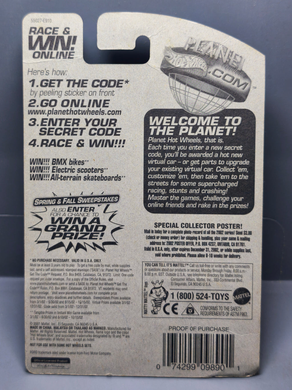 Hot Wheels Ford Thunderbolt 2002-142 version 3SP (DV013)