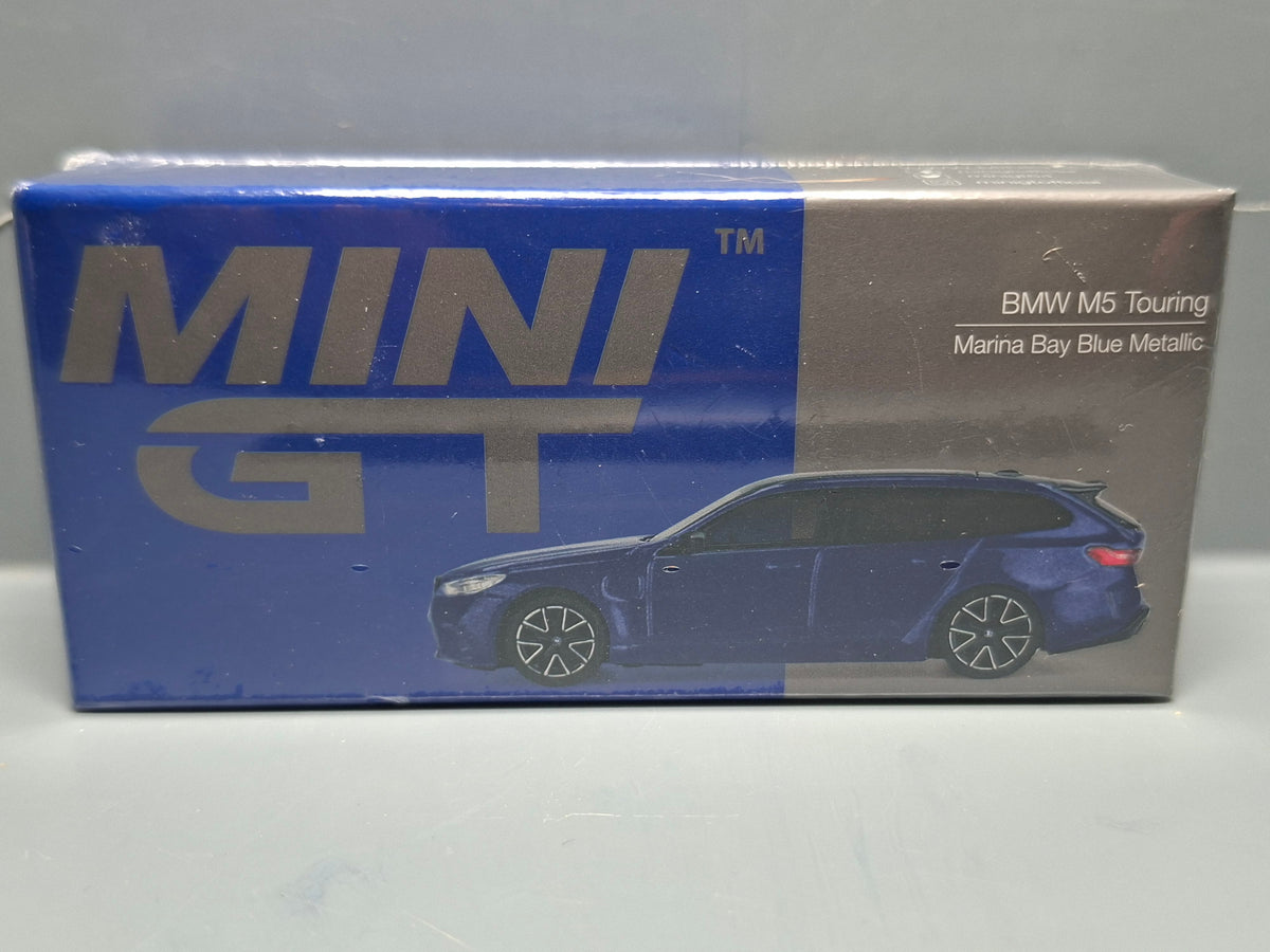Mini GT BMW M5 Touring Marina Bay Blue Metallic n° 1080 (NP37)